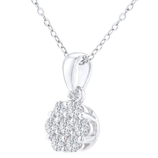 0.20ct Diamond, White Gold Pendant