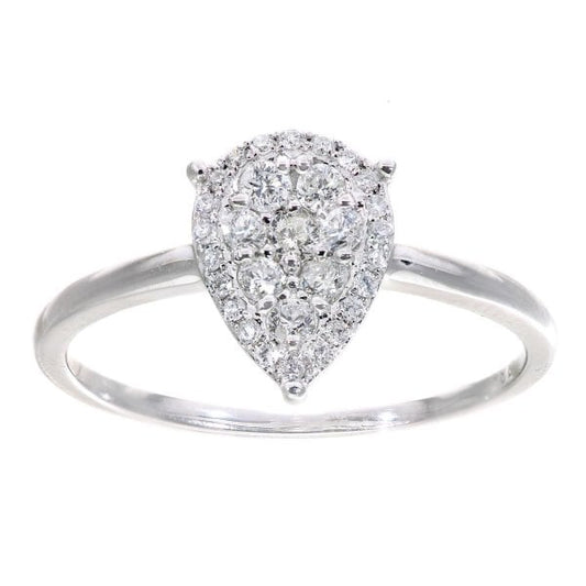 0.30ct Diamond, 18k White Gold Ring