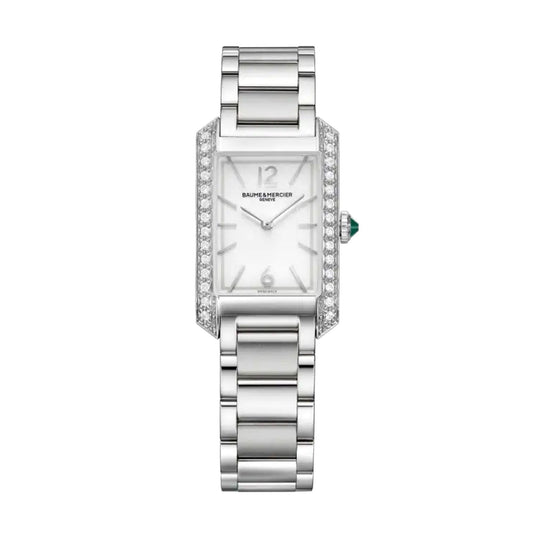 Hampton, diamond-set steel watch Women, quartz