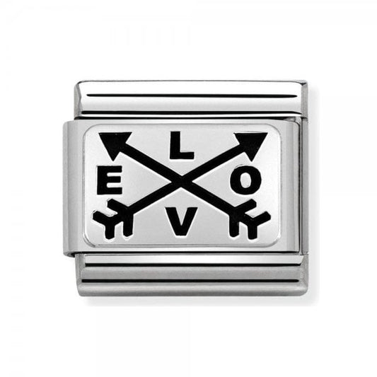 Silver Double Arrow Love Charm
