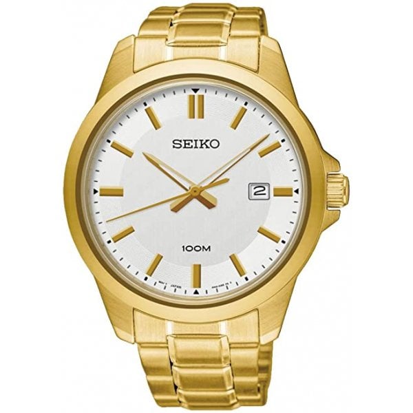 EX-DISPLAY Gents Gold Plated Bracelet Watch