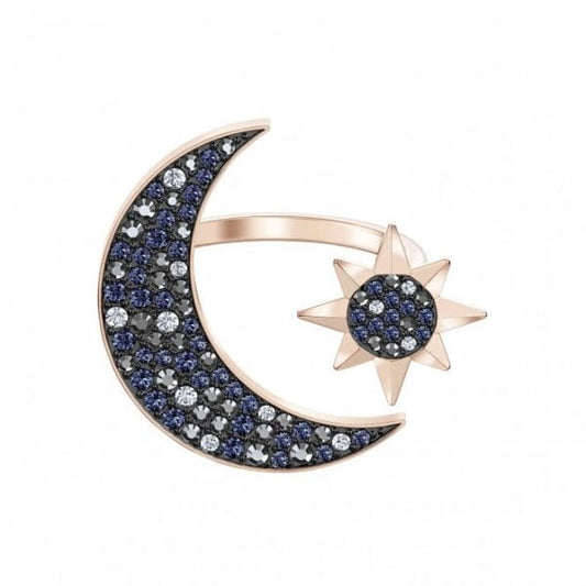 Symbolic Moon Ring, Multi-coloured, R/G Plate S58