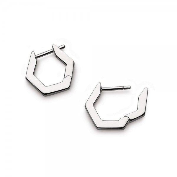 Revival Manhattan Bar RP Hexagonal Hoop Earrings