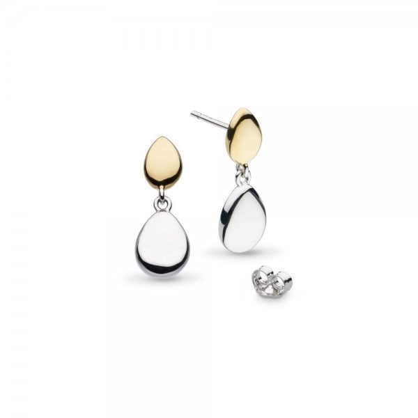 Coast Pebble Golden Drop Earrings