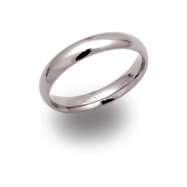 Titanium Ring 4mm Polished - Size 64 Gents