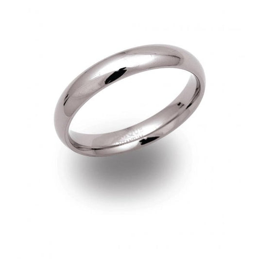 Titanium Ring 4mm Polished - Size 64 Gents