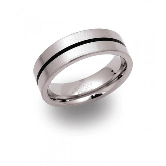 Titanium Ring 7mm - Size 66 Gents