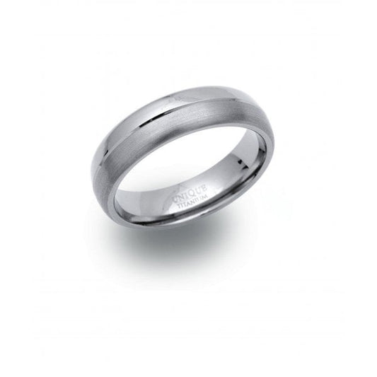 Titanium Ring 6mm - Size 64 Gents