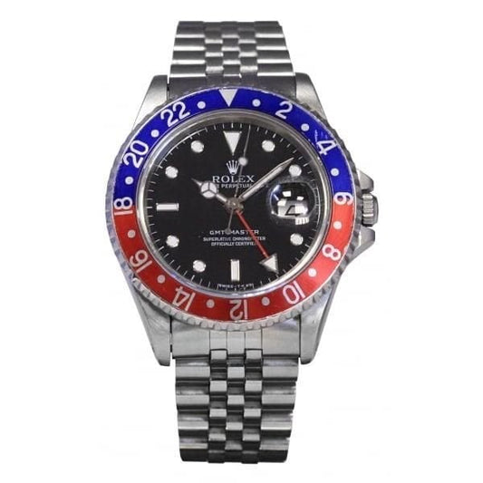 Men's Stainless Steel GMT Master Pepsi Bezel 16700