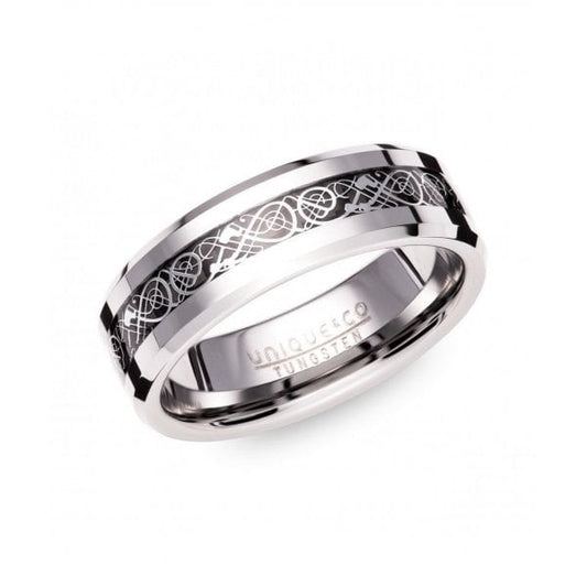TUNGSTEN 7MM MEN'S RING CELTIC