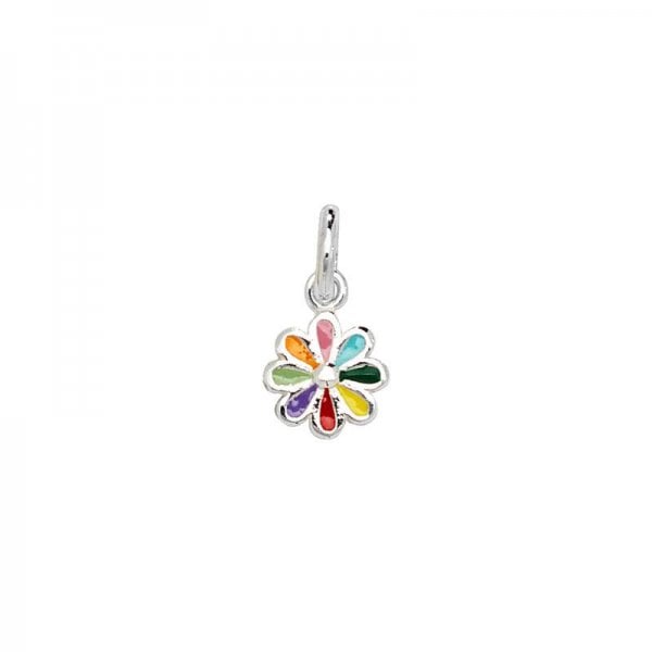 Multi Colour Flower Pendant