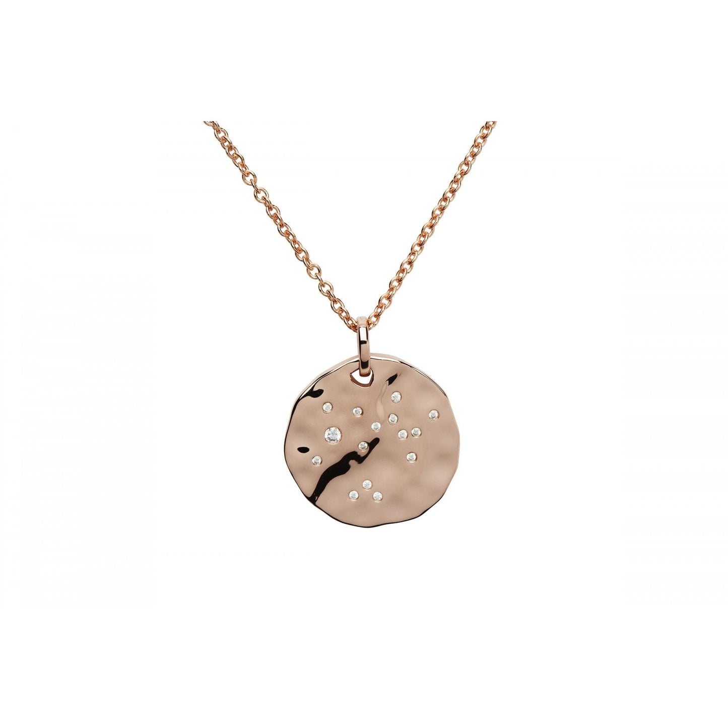 Rose Gold Sterling Silver Pendant & Chain