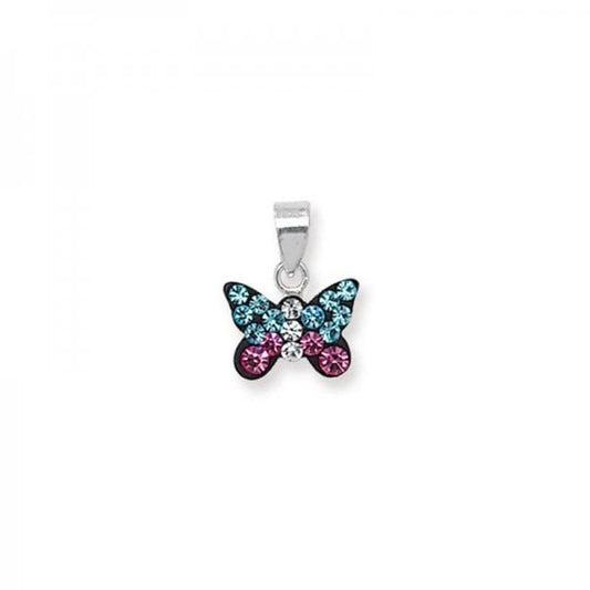 Kids Crystal Butterfly Pendant