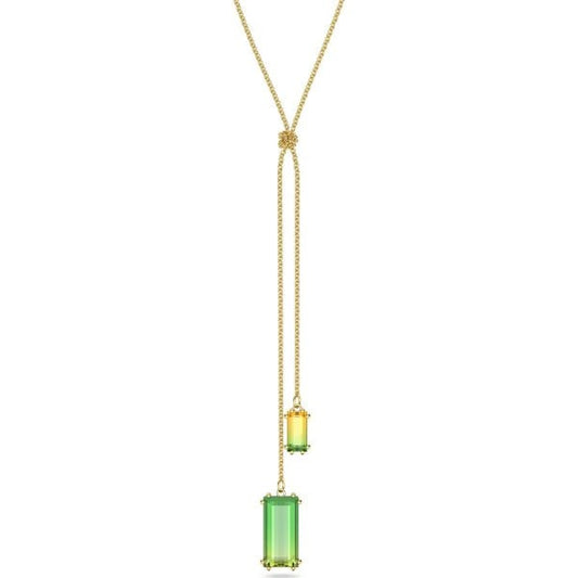 Millenia Y pendant, Multicolored, Gold-tone plated