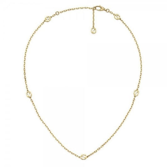 Gucci Interlocking 18ct Yellow Gold Chain Necklace