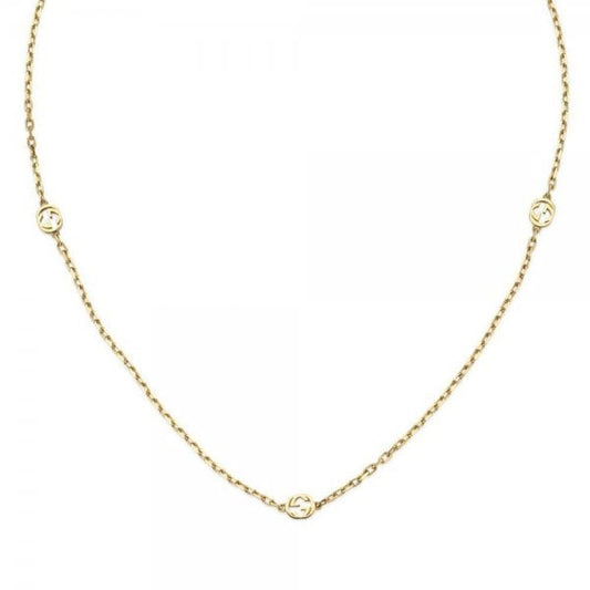 Gucci Interlocking 18ct Yellow Gold Chain Necklace