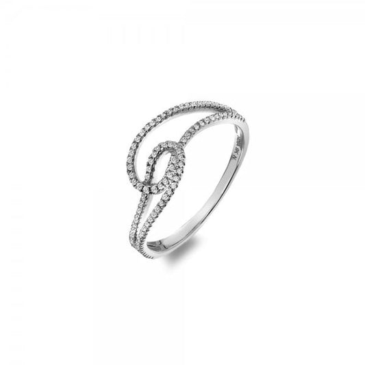 Flow Ring - White Gold - SIZE N