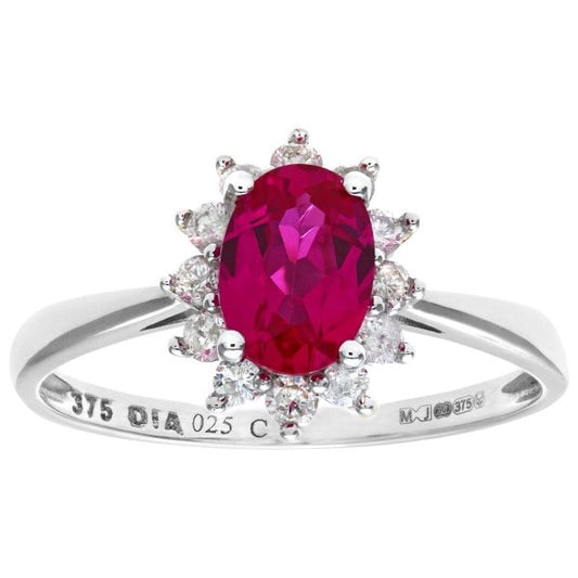 0.25 Diamond, Ruby Ring