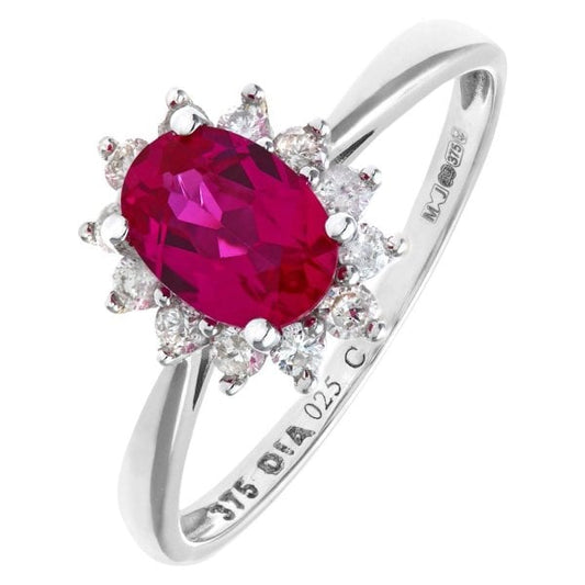 0.25 Diamond, Ruby Ring