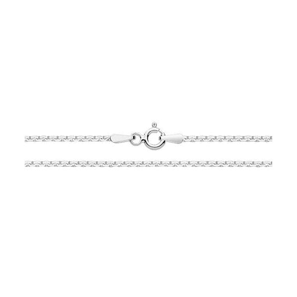 SILVER COBRA SQ. CHAIN NECKLACE