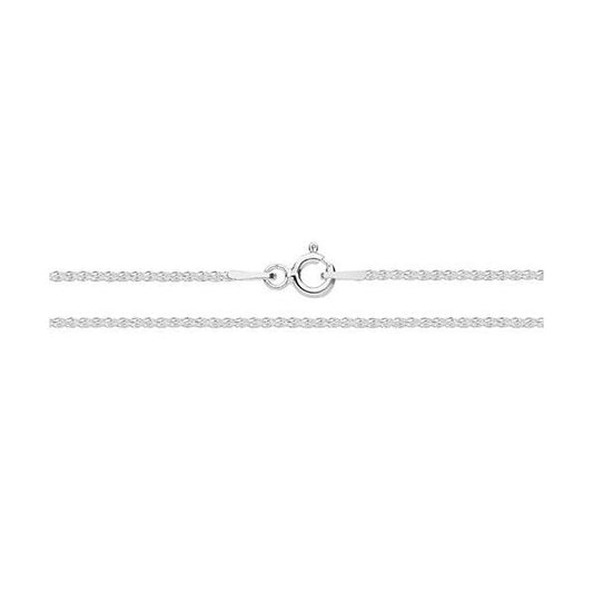 SILVER SPIGA PAVE' NECKLACE