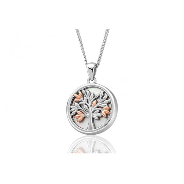 Tree of Life White Mother of Pearl Pendant