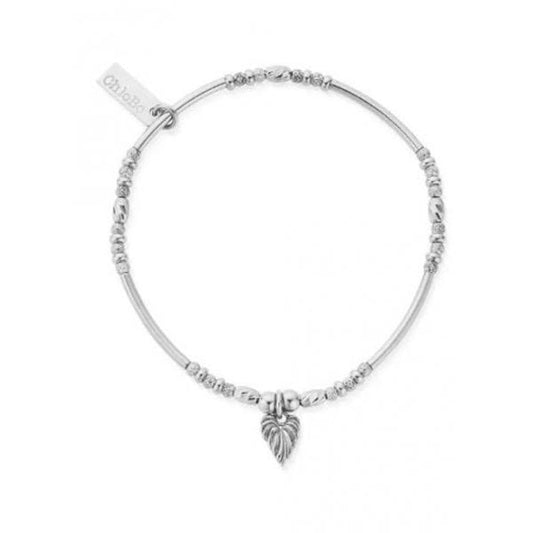 Leaf Heart Sparkle Bracelet
