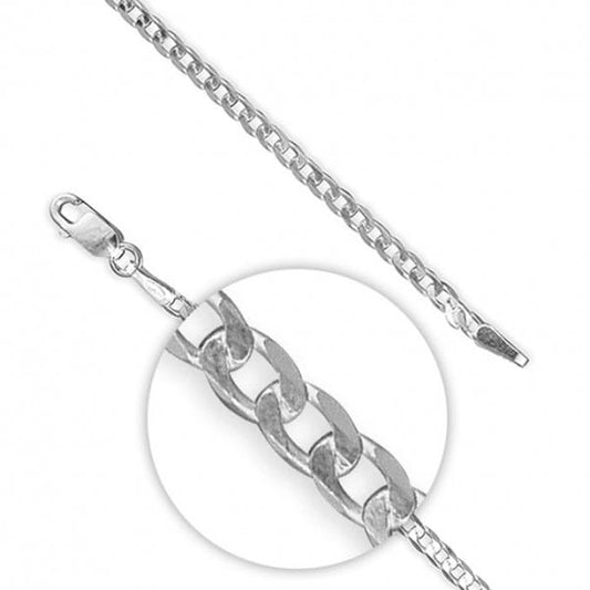 Sterling Silver Necklace 51cm