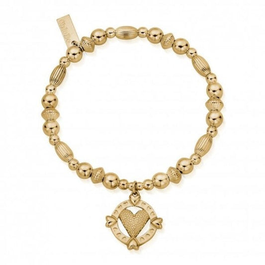 Gold Follow Your Heart Bracelet