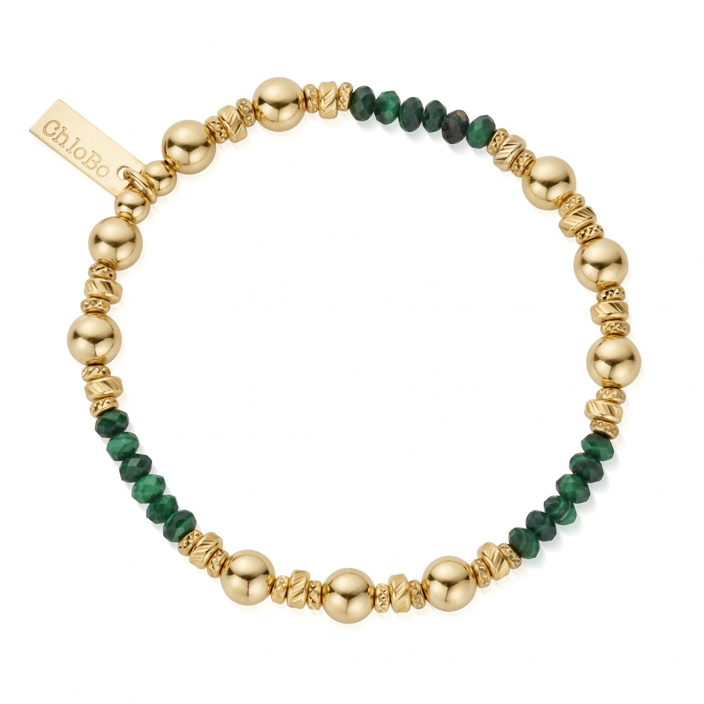 Gold Sparkle Malachite Bracelet