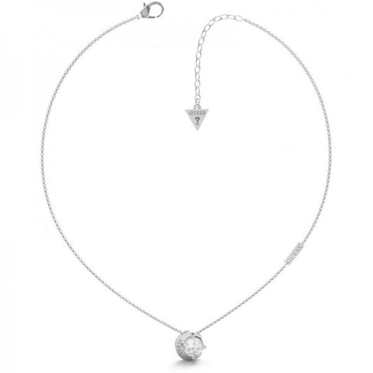 Silver-Tone Crystal Necklace