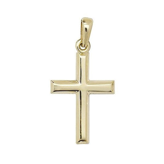9CT YEL GOLD CROSS PENDANT