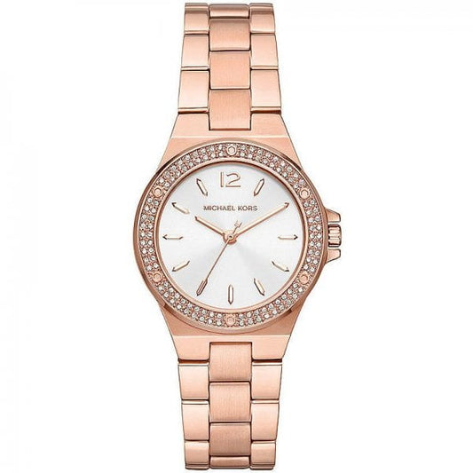 Mini-Lennox Three-Hand Rose Gold-Tone S'steel