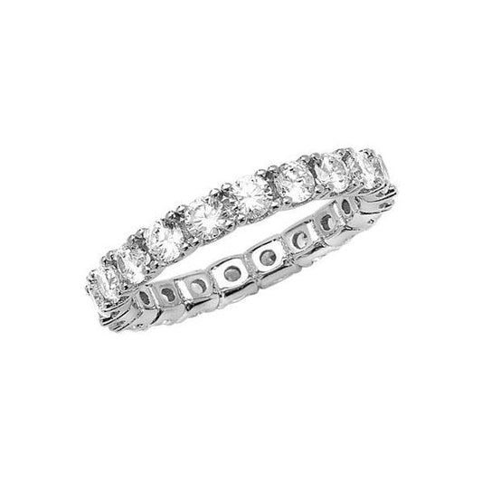 SILVER LADIES CZ RING SIZE M