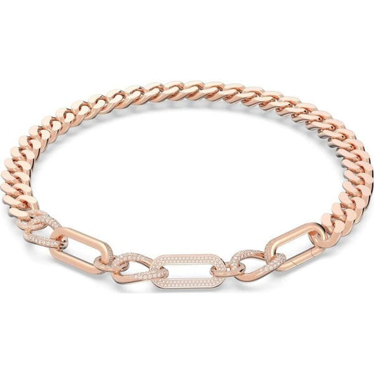 Dextera necklace, Pavé, Statement, Mixed links
