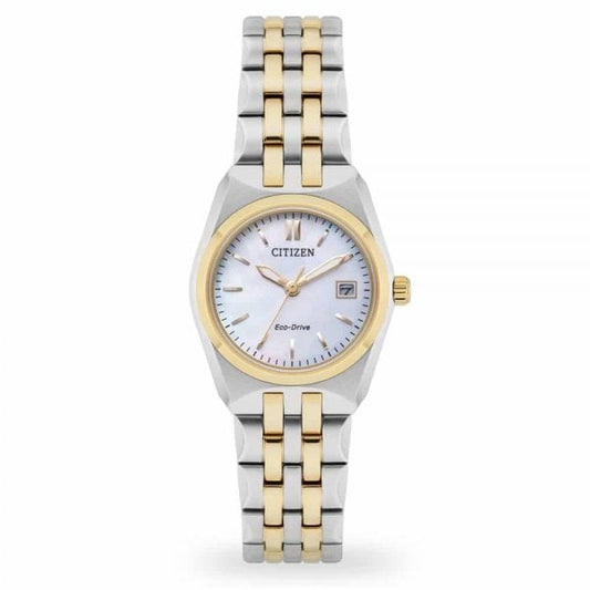 Ladies Two Tone Corso Eco-Drive Watch