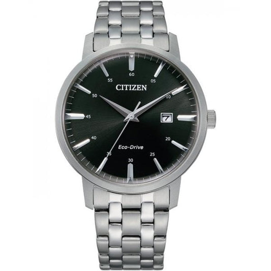 Gents EcoDrive Stainless Steel Watch