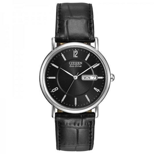 Mens Eco-drive Stainless Steel Watch