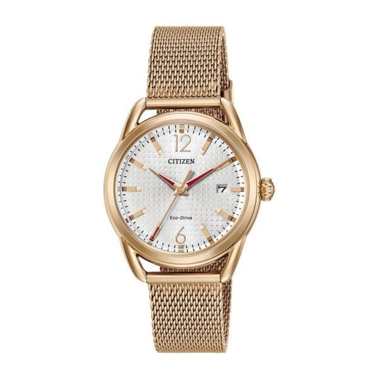 Ladies Eco Drive Rose Gold Tone Watch
