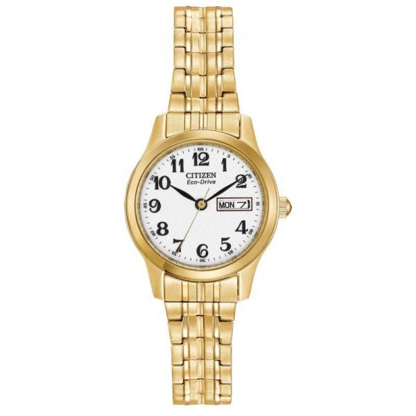 Ladies Eco-Drive Gold Tone Bracelet Watch