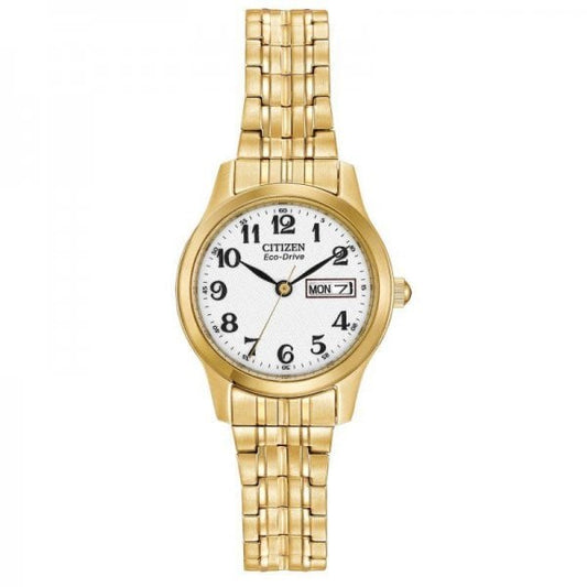 Ladies Eco-Drive Gold Tone Bracelet Watch