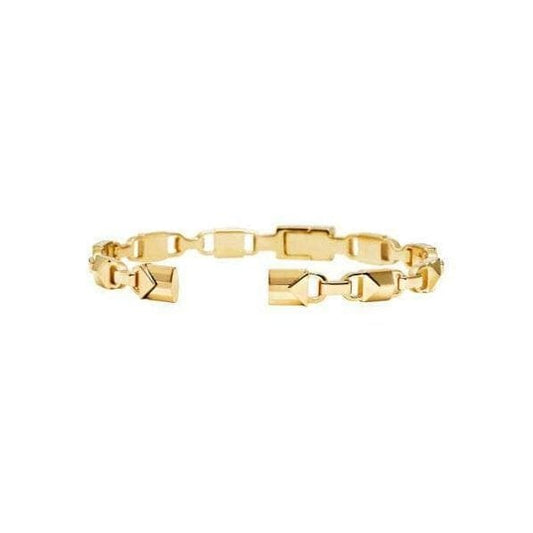 Mercer Sterling Silver Gold plated Link Bangle