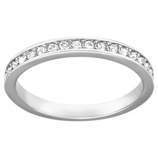 Rare Ring White, Rhodium plated SIZE 60