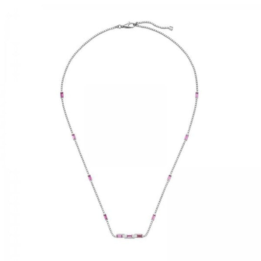 Link to Love 18ct White Gold & Rubellite Necklace