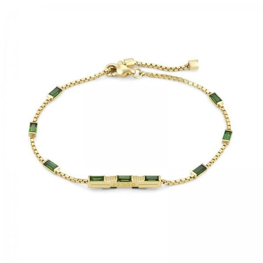 Link To Love Gold & Tourmaline Bracelet- Size 16