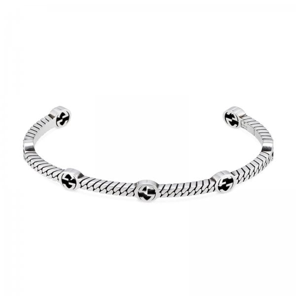 Interlocking G Bracelet Sterling Silver 19cm