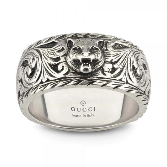 Gatto Ring 10mm Sterling Silver - Size 15