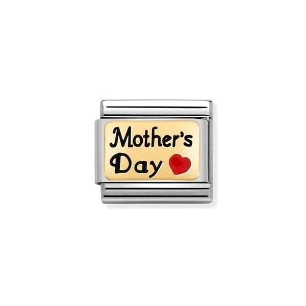 Gold Mother's Day Heart Charm