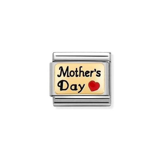 Gold Mother's Day Heart Charm