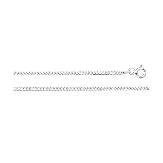 SILVER FLAT CURB CHAIN